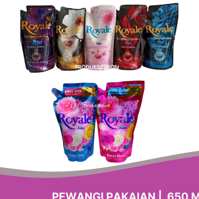 Bonus ROYALE So Klin Softener Parfum Series 65ML  Pewangi Pakaian