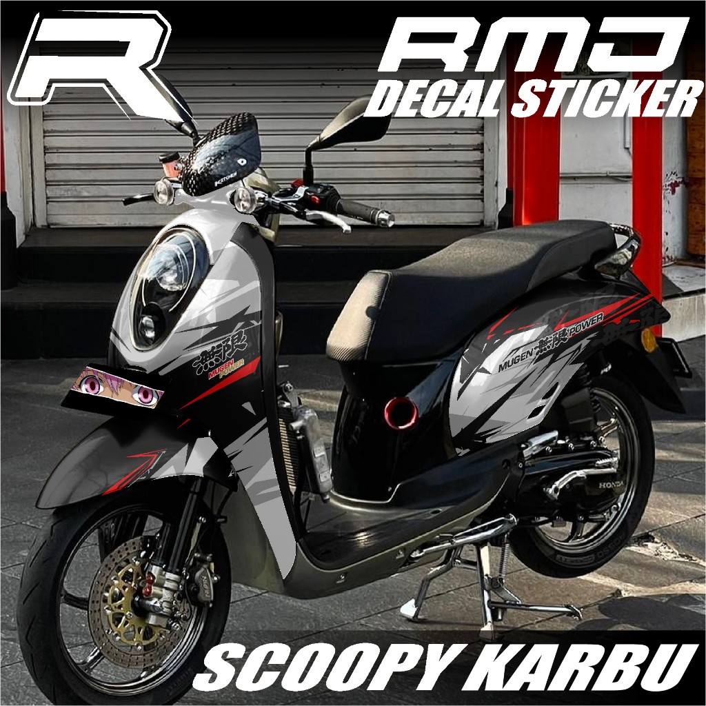 Decal Scoopy full body Dekal Sticker Scoopy Lama / Karbu Desain MUGEN