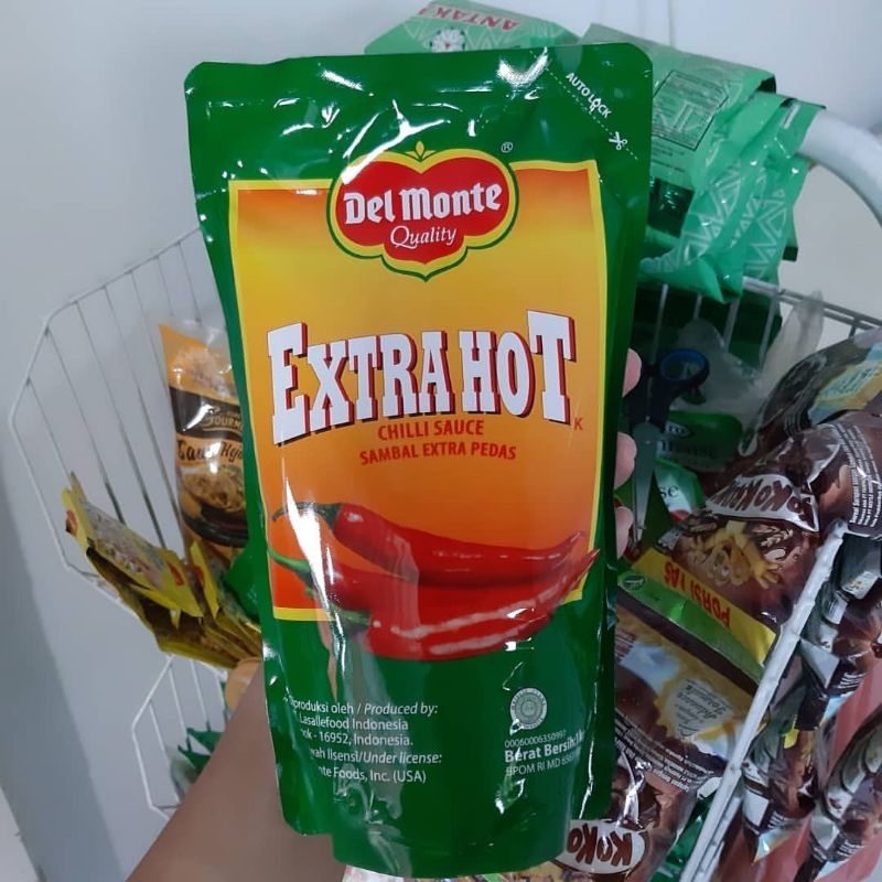 

Saos Sambal Extrahot Delmonte Saos Del monte 1 kg Delmonte