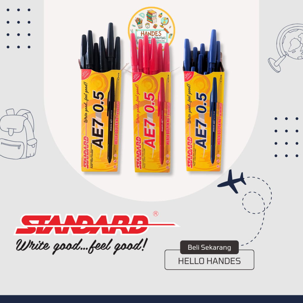 

Pulpen Standard AE7 0.5 mm / Satuan