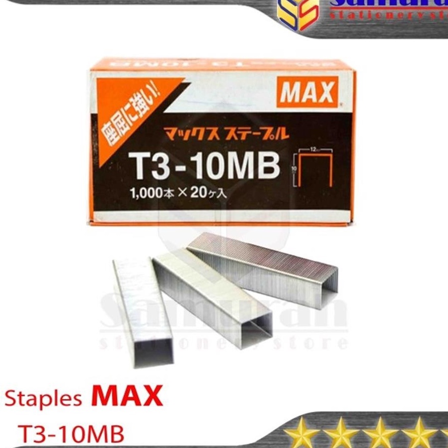 

BARU RESTOK Isi Staples Max MAX T31MB 12 x 1 mm Ori Refill Tacker T3 1MB Made In Japan isi Stepler Tembak Kecil Asli Jepang