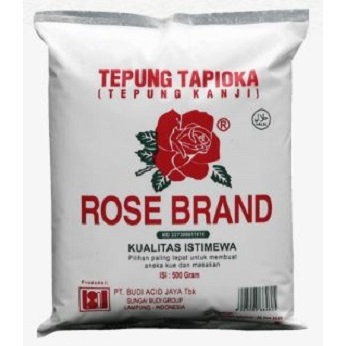 

[ECER] Tepung Tapioka Sagu Rose Brand 500gr