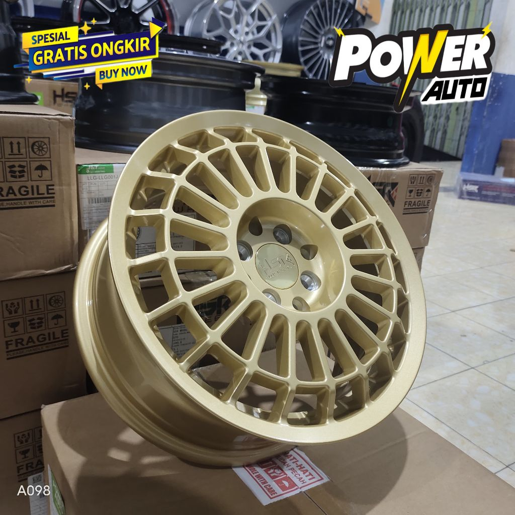 pelek mobil hsr futbuls ring 16 buat Avanza Yaris velg r16 warna Gold