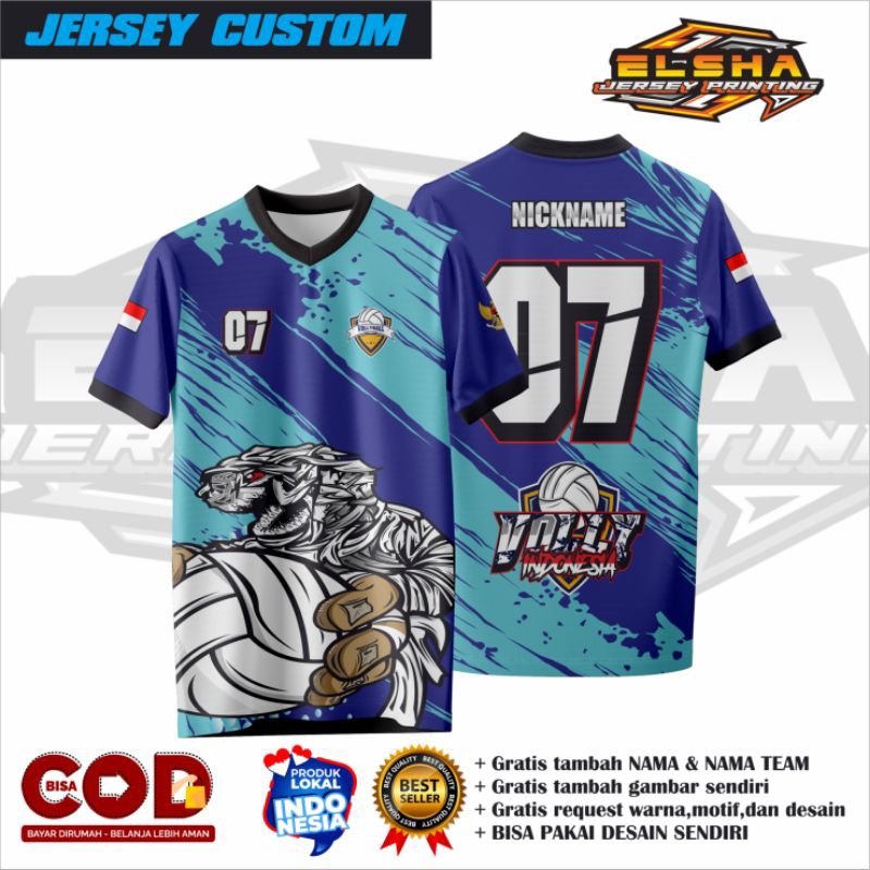 JERSEY VOLI/JERSEY VOLI FULL PRINTING/JERSEY VOLI WANITA/JERSEY VOLI PRIA/JERSEY VOLI CUSTOM NAMA DA