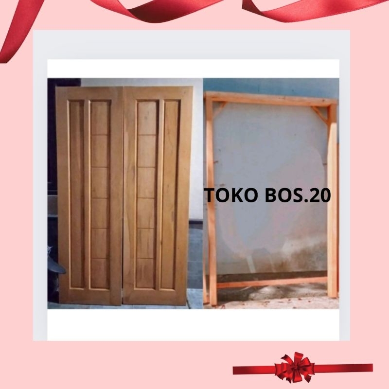 Pintu+Kusen Kupu Kupu Pintu Utama Minimalis