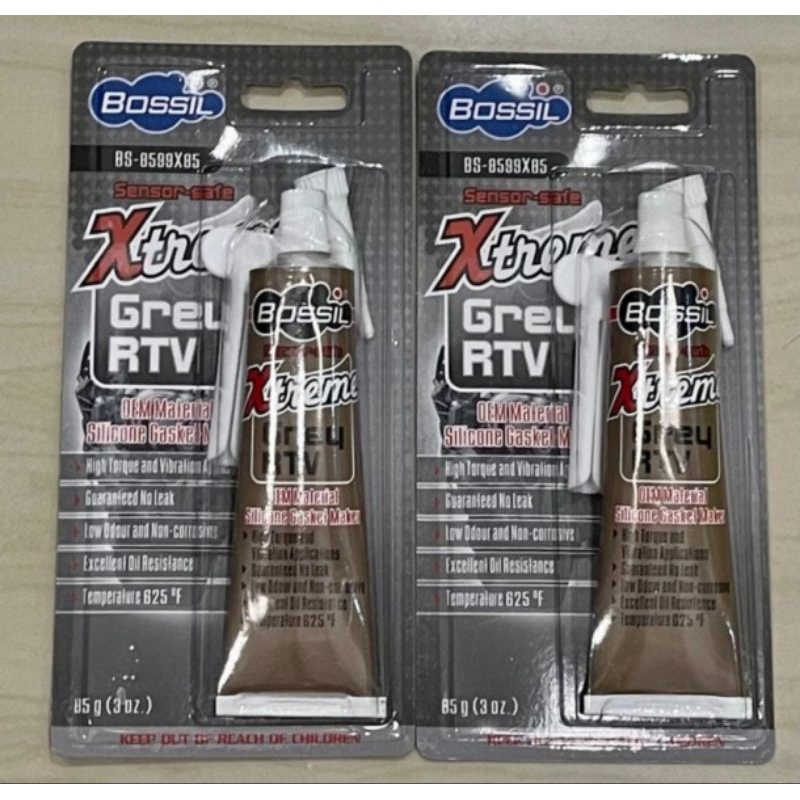 lem bossil lem gasket paking bagus bosil 85gr lem paking tahan panas 625°F sensor safe lem RTV grey 
