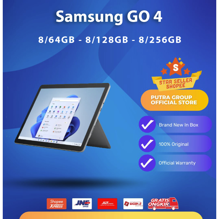 Microsoft Surface GO 4 8/64GB 8/128GB 8/256GB Intel Processor N200