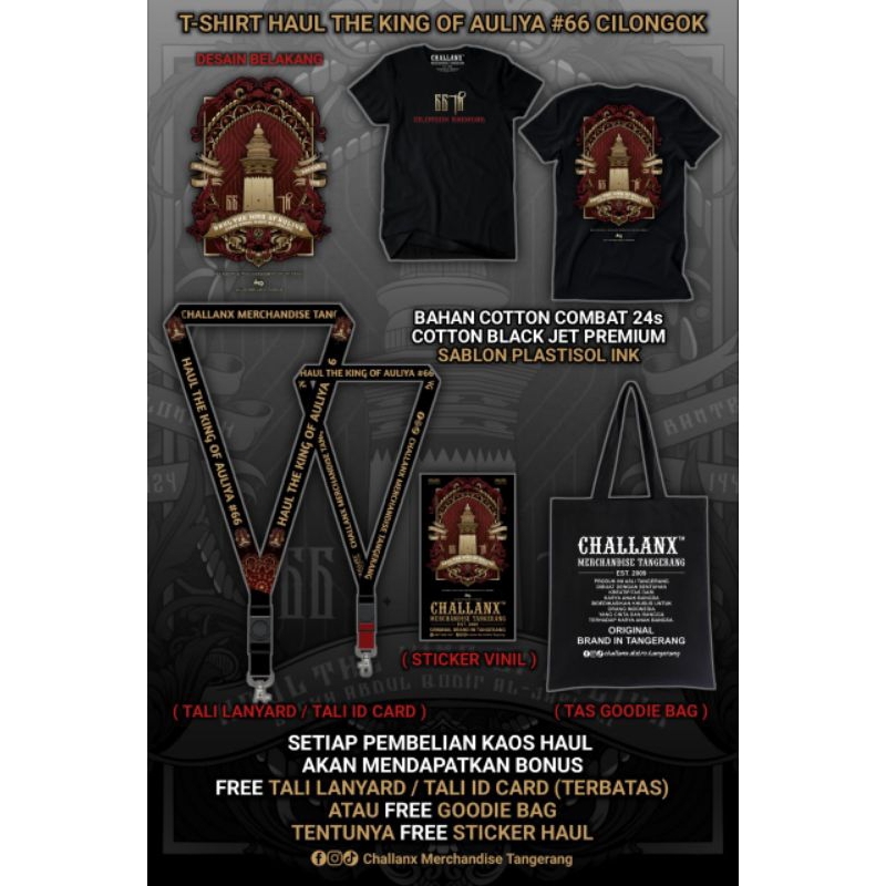 Kaos Haul Syekh Abdul Qodir Al Jailani ke 66 TH Cilongok || Kaos viral banyak bonusnya