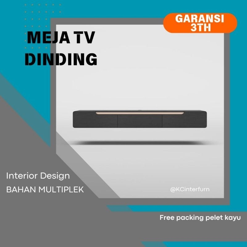 TV.11 rak tv dinding meja tv dinding rak tv melayang meja tv gantung model 3laci