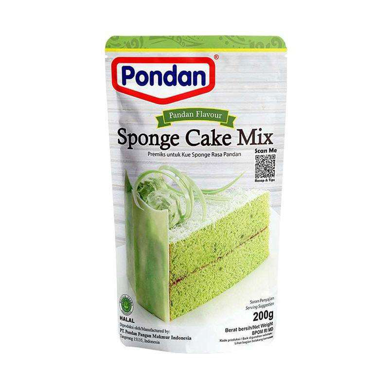 

Pondan sponge cake pandan 200 gram