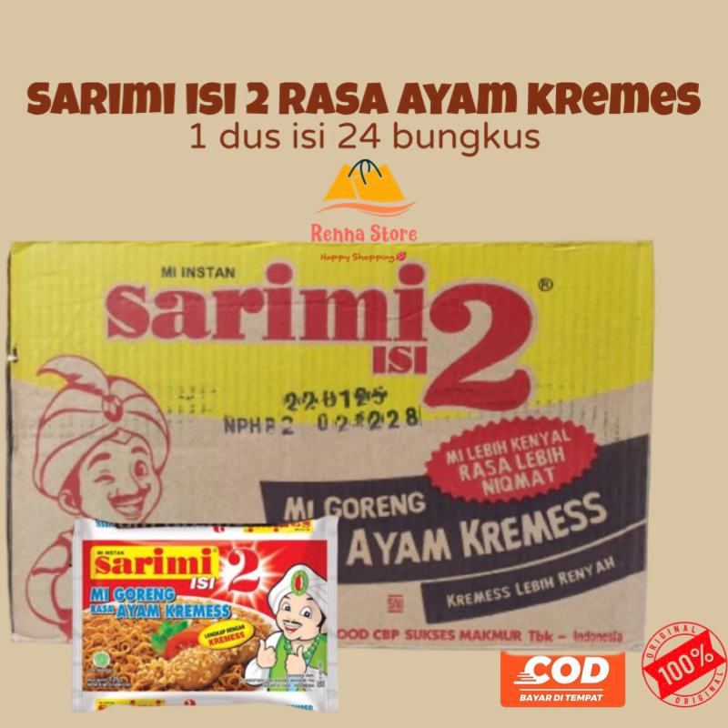 

SARIMI isi 2 Goreng Rasa Ayam Kremes (1dus isi 24pcs)