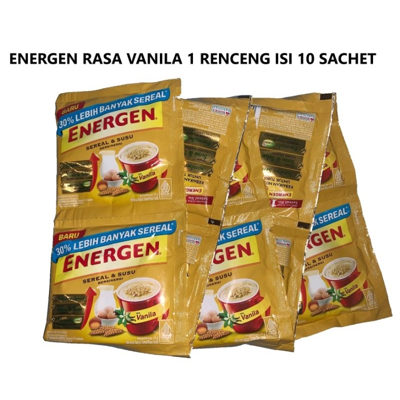 

ENERGEN RASA VANILA (Rencengan) isi 10