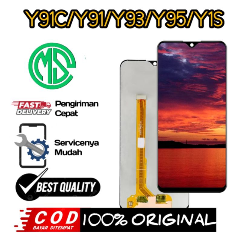 Lcd Vivo Y91/Y91c/y93/y95/y1s Fullset Touchscreen original asli 100%