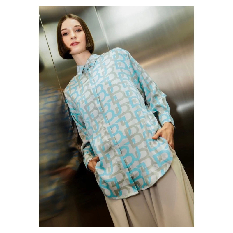 Nata monogram shirt benang jarum new