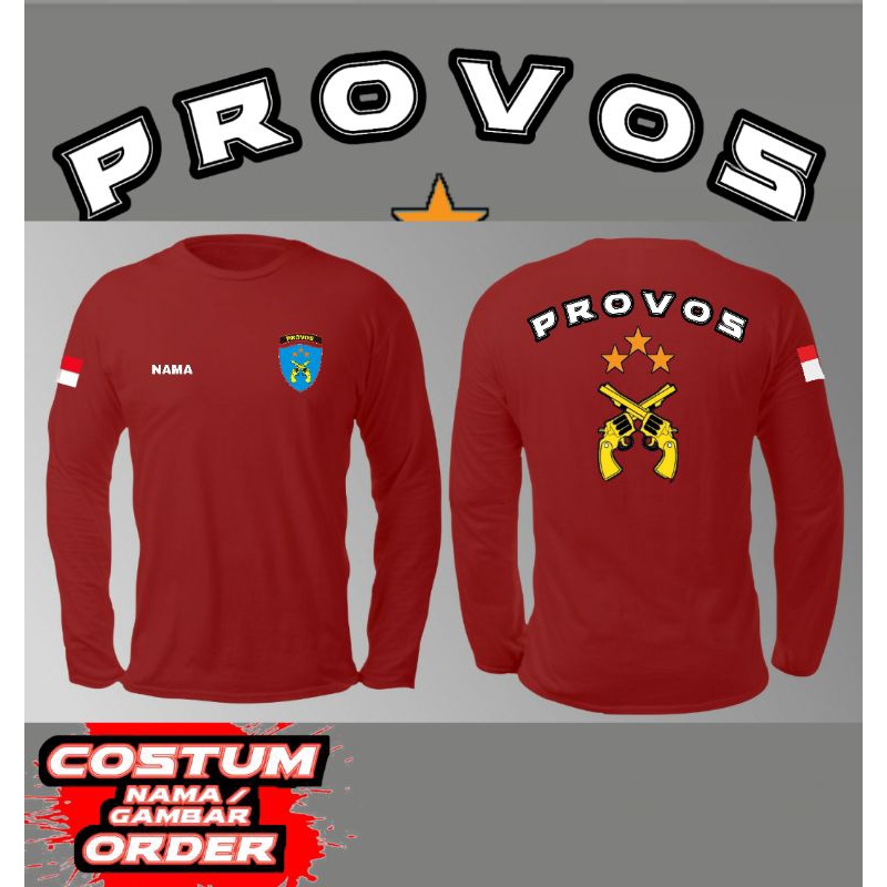 kaos provos lengan panjang/polri