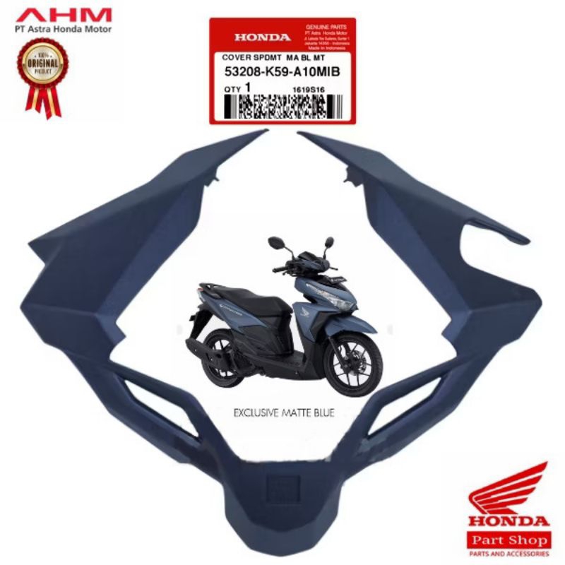 53208-K59-A10MIB Cover List Speedometer Vario 150 LED Biru Dof