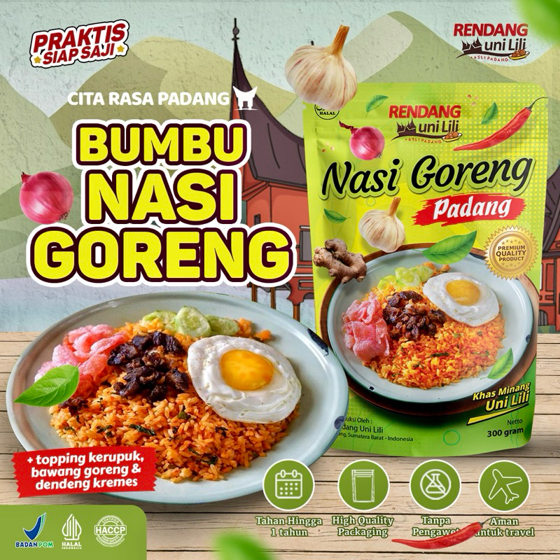 

BUMBU NASI GORENG PADANG INSTAN BY RENDANG Uni Lili - 300 gr