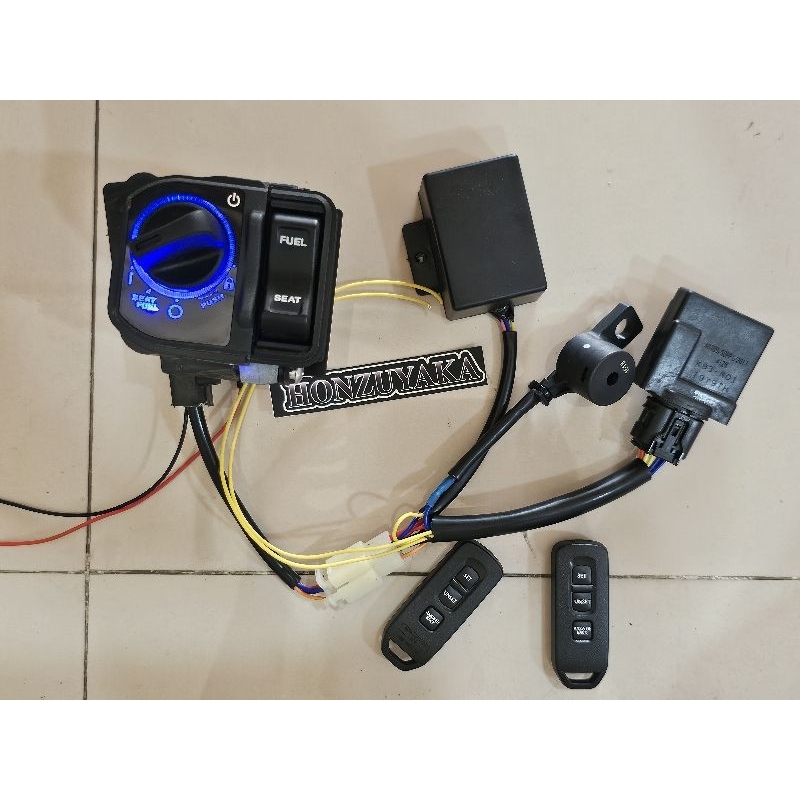 keyless scoopy + alarm bisa untuk new beat vario genio scoopy