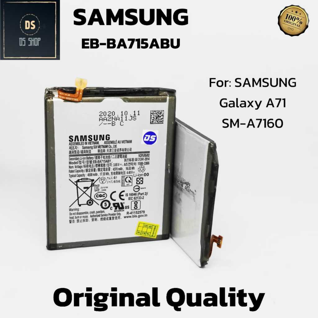 BATERAI SAMSUNG GALAXY A71 2020 A715 A715F EB-BA715ABY ORIGINAL 100%  Original Quality Batre Hp