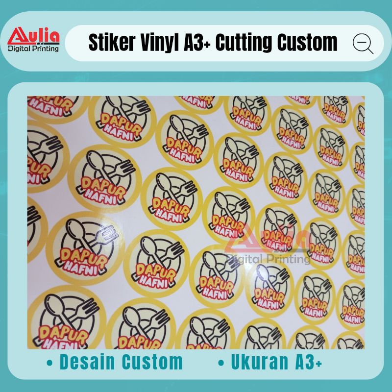 

Cetak Stiker Vinyl A3+ Cutting Custom Anti Air