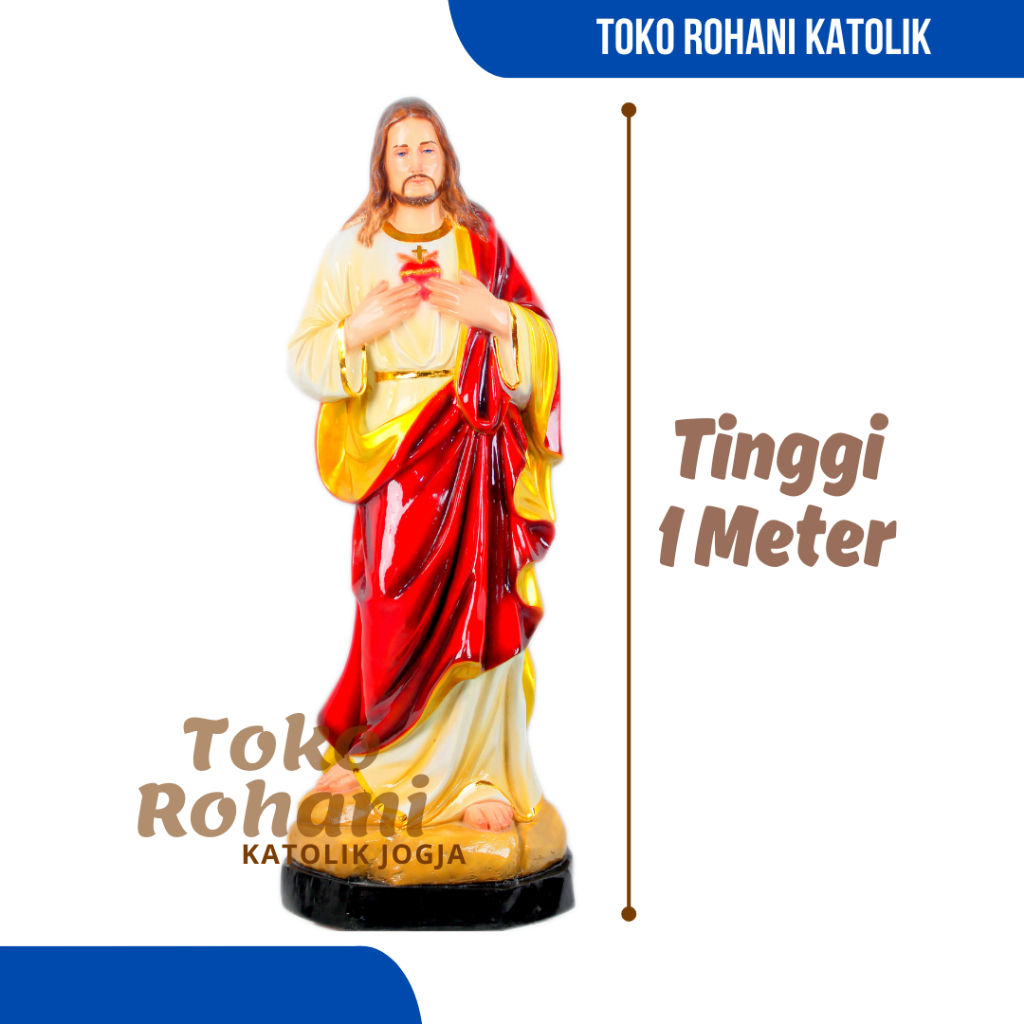 PATUNG YESUS 1 METER /  PATUNG YESUS UKURAN BESAR / PATUNG TUHAN YESUS UKURAN JUMBO