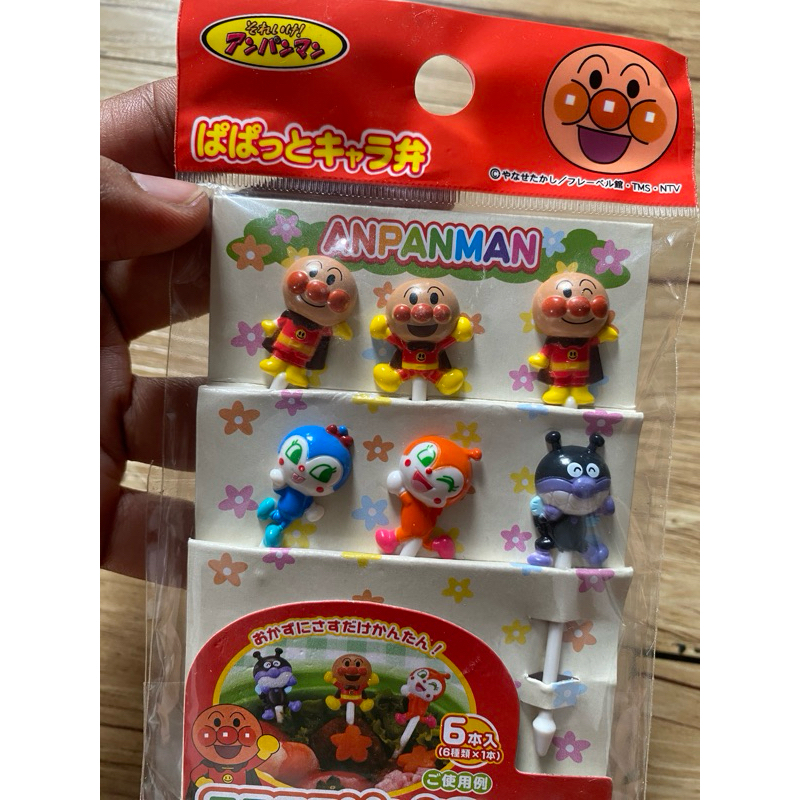 Tusukan Bento Food Picks  anpanman mini ,model tusukan/ Tusukan Gemoy Garpu Hiasan Bento Mini (ORI J