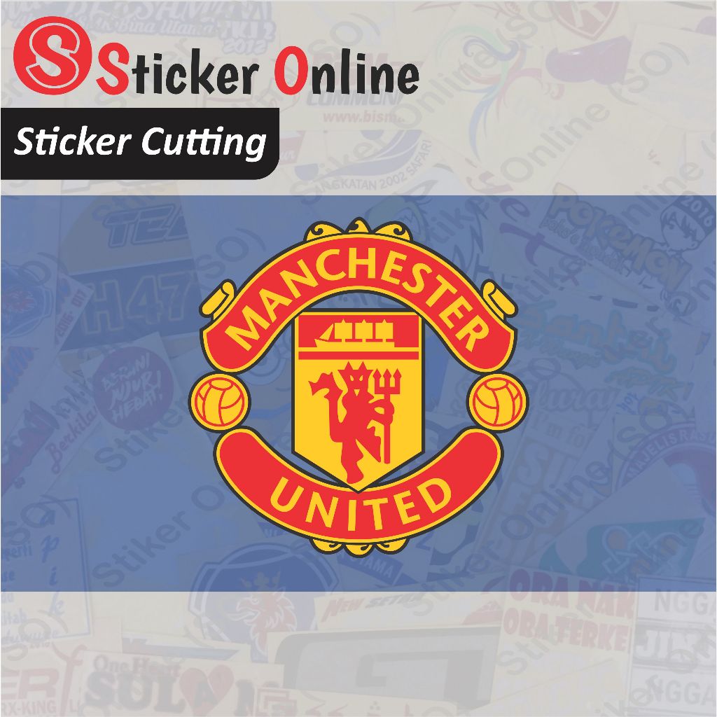 Stiker Manchester United | Sticker Cutting Stiker Manchester United Motor Mobil