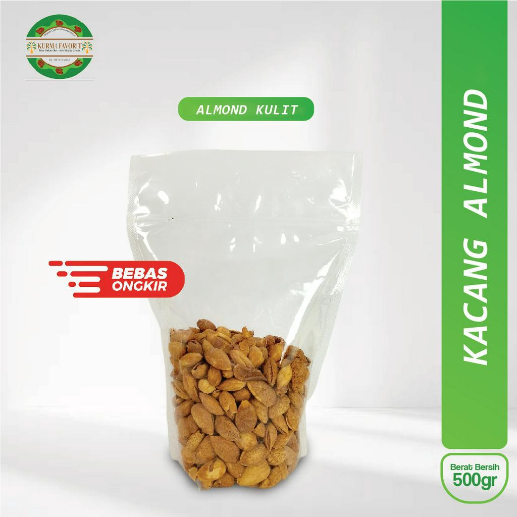 

Kacang Almond Panggang cangkang rasa susu 1kg