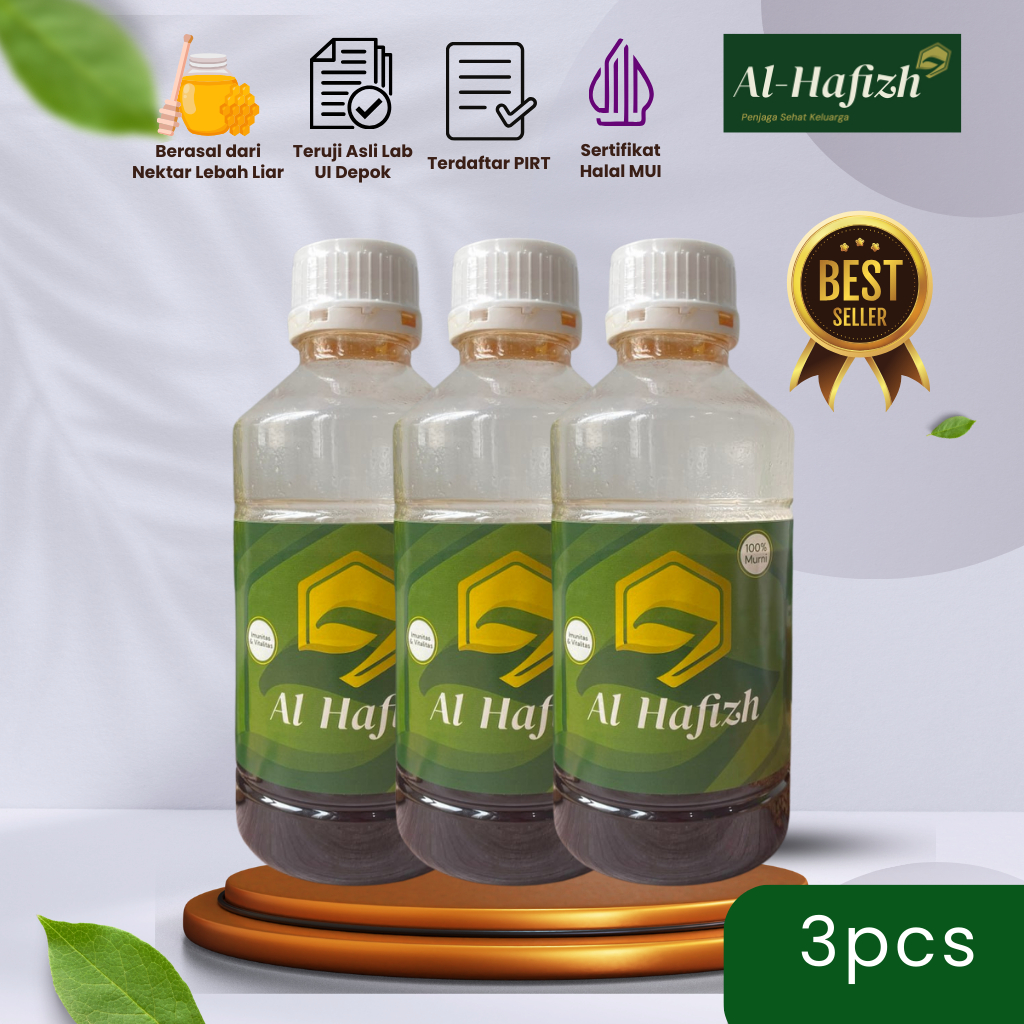

Madu Hutan Super Murni Asli Al-Hafizh Kemasan 1kg 3 Botol