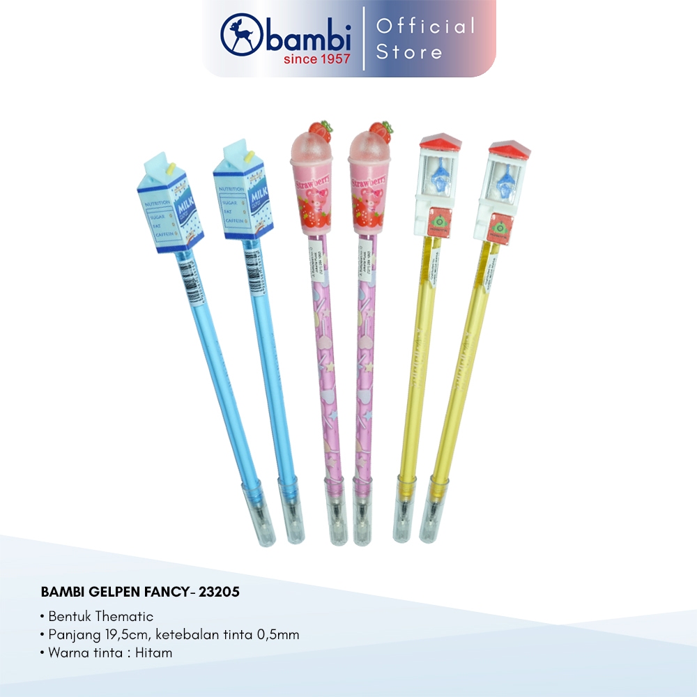 

Bambi Gelpen Fancy Edisi Magic Pen All Variant Isi 6 pcs Original