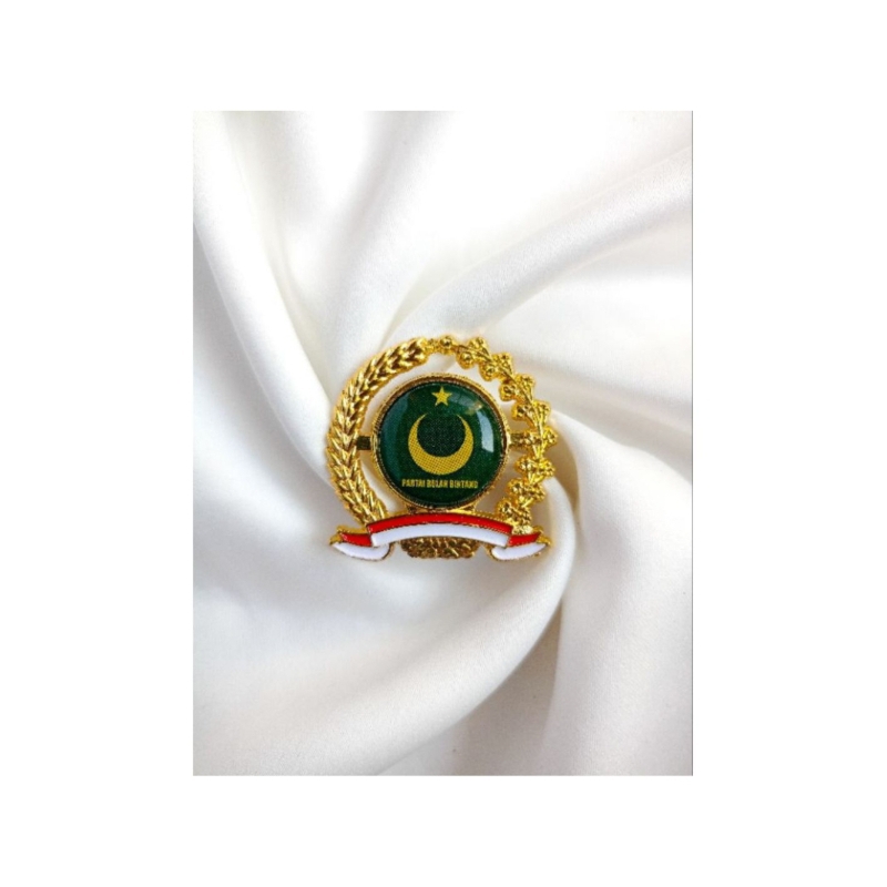Pin Resin Partai PBB | Pin Peniti Resin Partai Bulan Bintang | Pin Partai Bulan Bintang