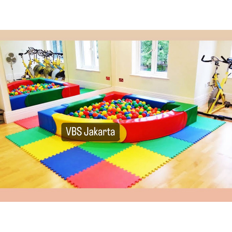 BONUS 200 BOLA JUMBO KOLAM BOLA ANAK SOFTPLAY PLAYGROUND ARENA BERMAIN BALL PIT TUNNEL TEROWONGAN BU