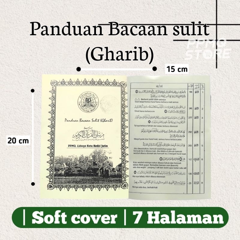 

PANDUAN BACAAN SULIT (Gharib) Madrasah Murottilil Qur'an Lirboyo Kediri
