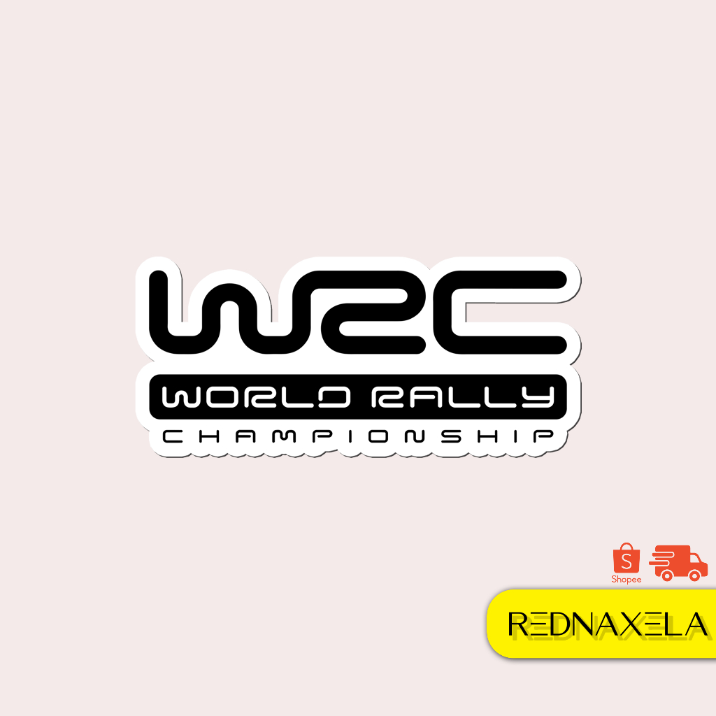 

Stiker Vinyl WRC World Rally Championship Logo Outdoor High Quality Waterproof Sticker