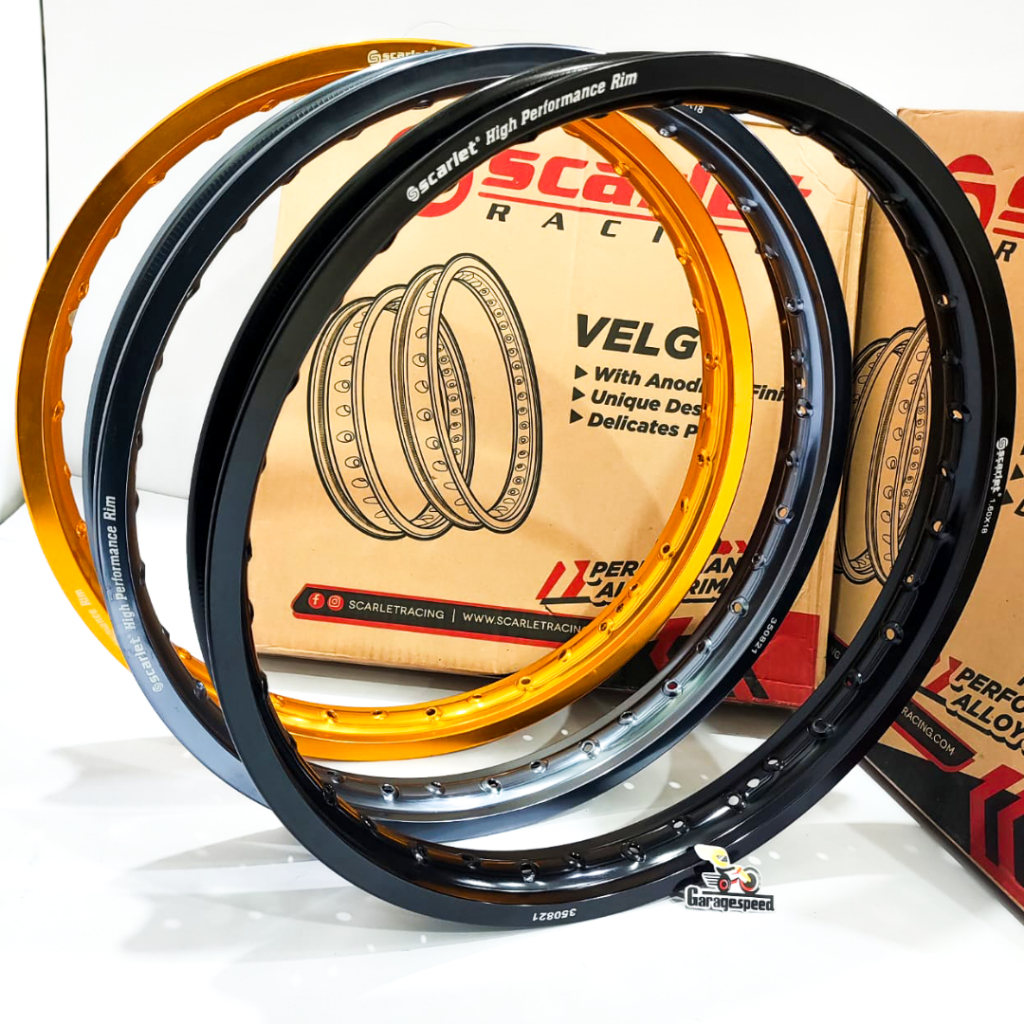 LINGKAR VELG ALLOY KILAT 160 RING 18 WM SCARLET RACING