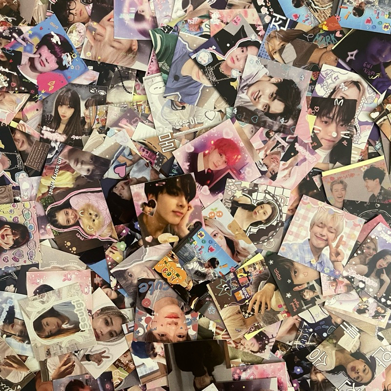 

[Isi 25-125] 5x5 Stiker Deco Freebies KPOP stiker mail ala selkor stiker korea lucu cute face boygroup korea girlgroup