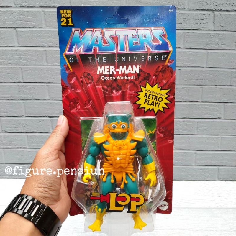 MATTEL MASTERS OF THE UNIVERSE MERMAN MER MAN LOP MOTU HE MAN RETRO ACTION FIGURE ORIGINAL