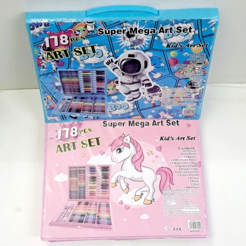 

Crayon Colour Mewarnai Super Mega ART SET 178pcs