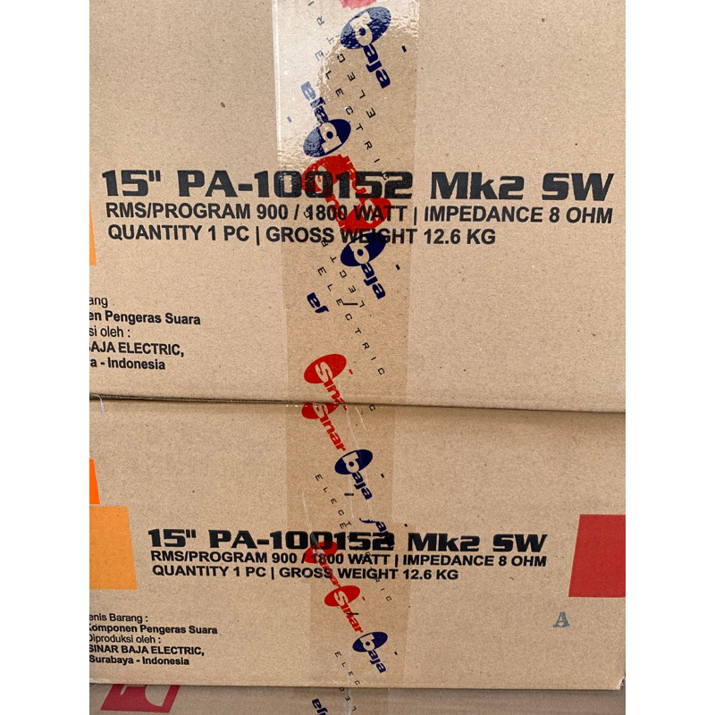 Speaker Fabulous 15in PA 100152 MK2 SW