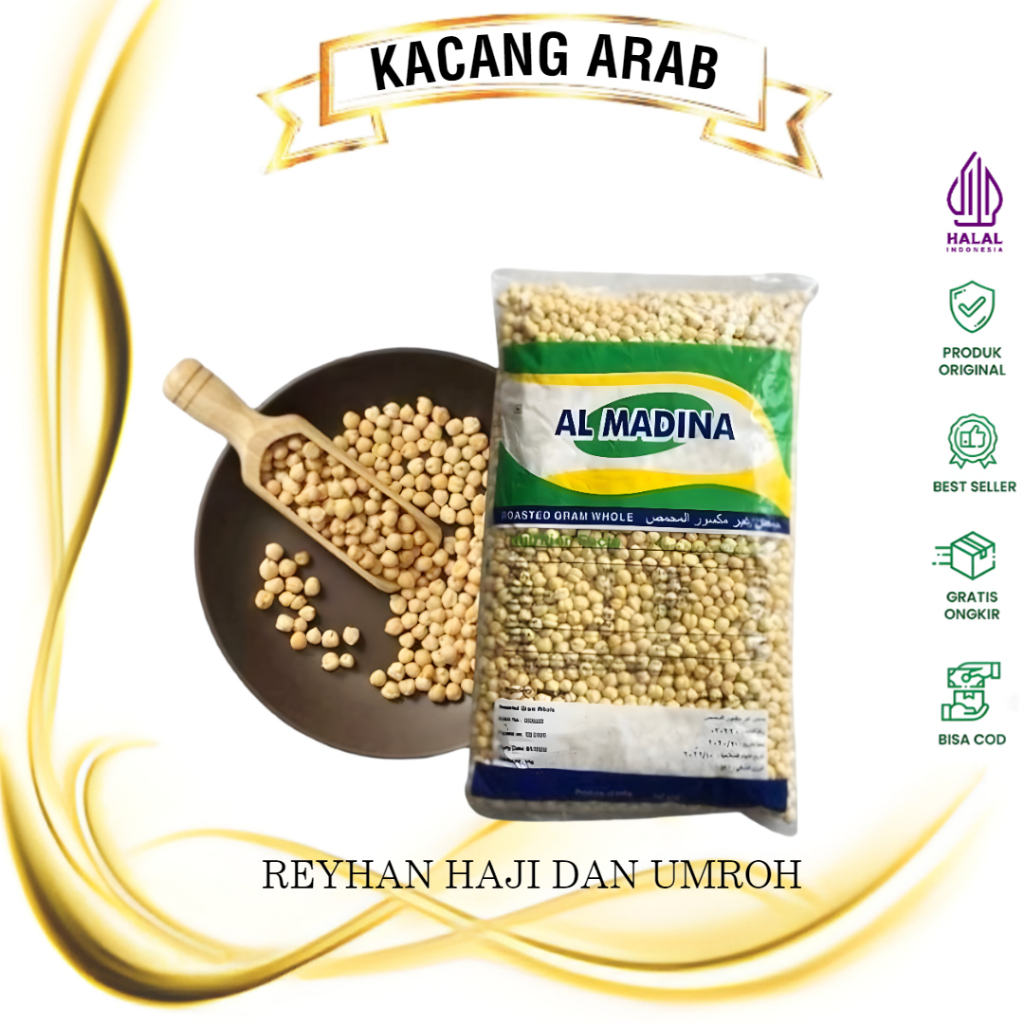 

Kacang Arab Original Oleh-Oleh Haji Dan Umroh 1 Kg / Kacang Arab Panggang 1 Kg