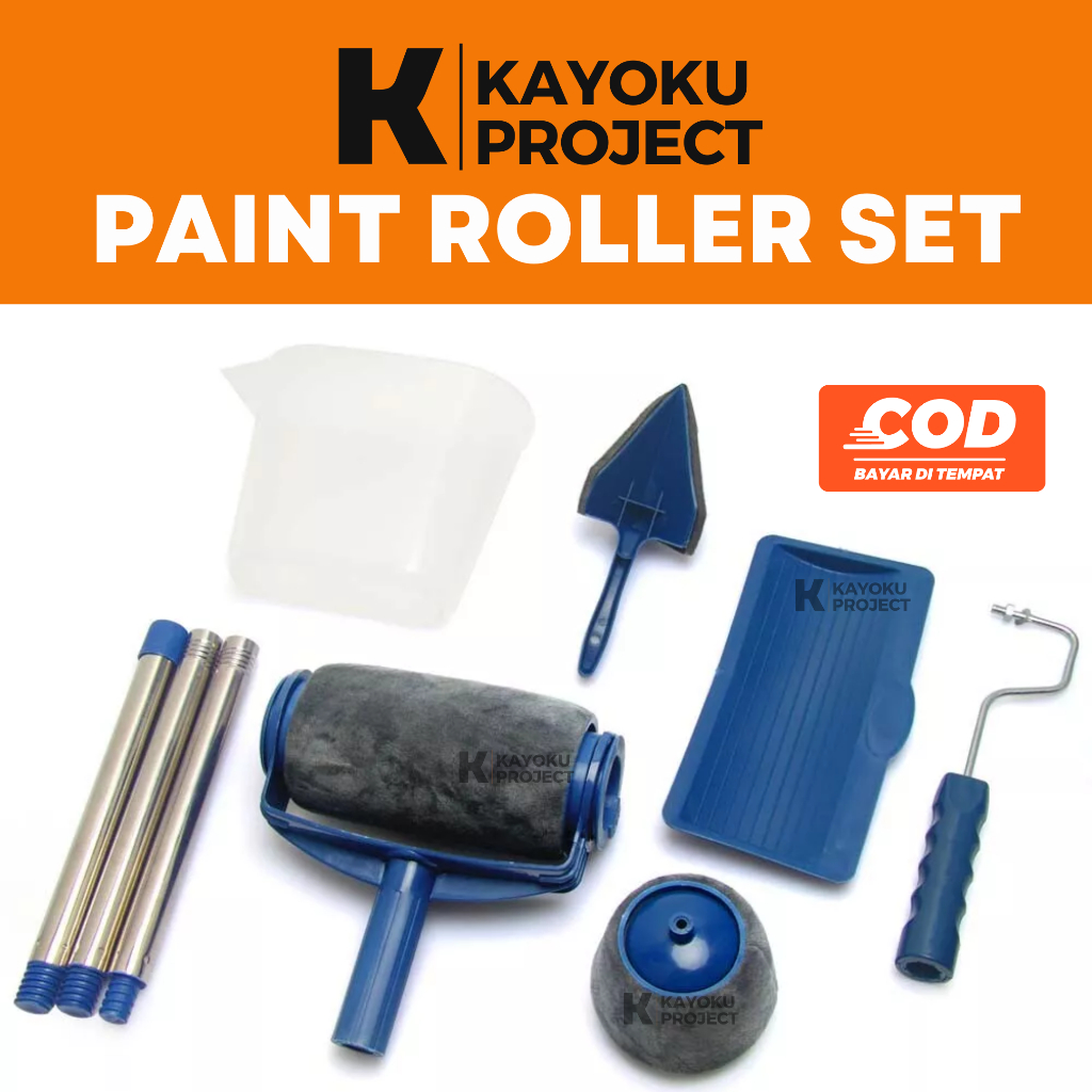Roll Cat Tembok / Kuas Cat Tembok Paint Runner Pro Kuas Roller Cat 6 in 1