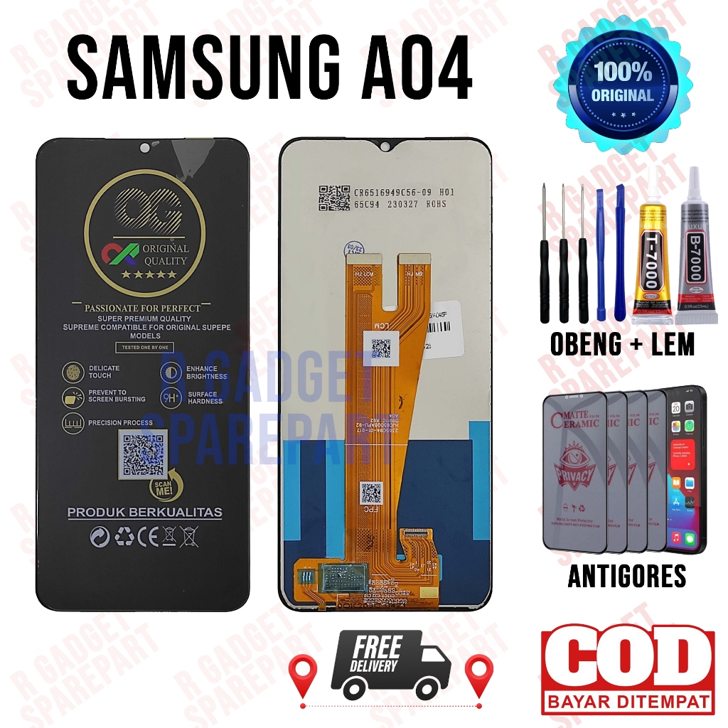 Lcd SAMSUNG A04 Original OEM Quality Lcd Touchscreen SAMSUNG A04 Fullset