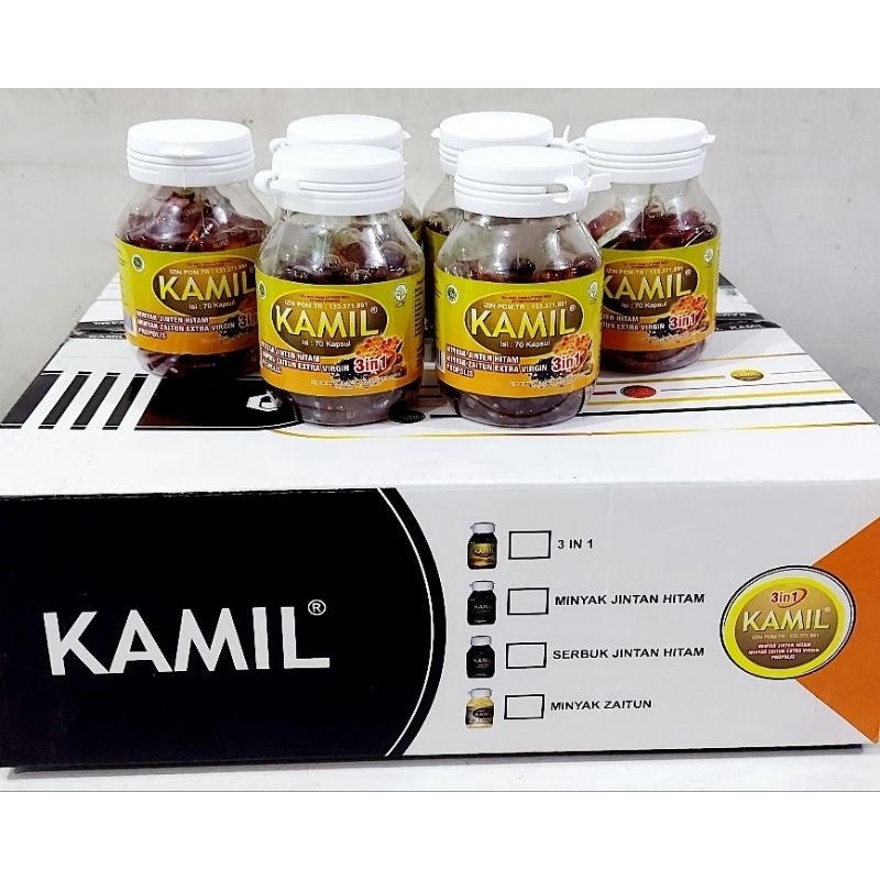 Kamil 3in1 isi 70 Kapsul ASLI ORIGINAL