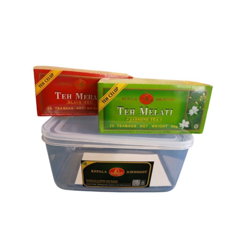 

Paket Hemat teh Kepala Djenggot Tehh Merah 50 g + Teh Melati 50g