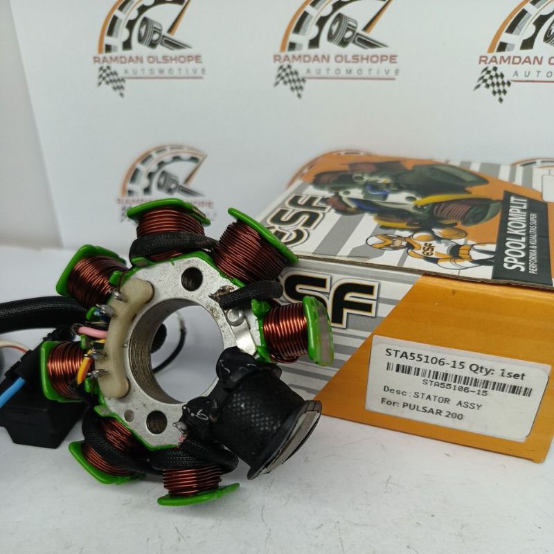 SPULL SPUL SPOL STATOR ASSY BAJAJ PULSAR 200 DTSI ORIGINAL ESF