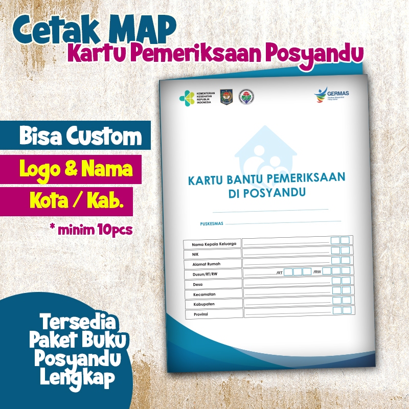 

MAP Kunjungan Rumah Kader Posyandu | MAP Kartu Pemeriksaan Posyandu