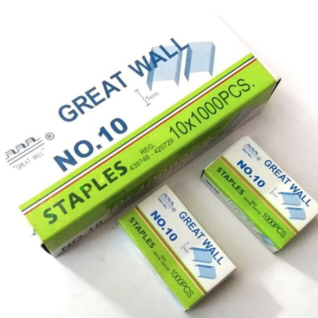

Isi Staples/ Refill Staples No 10 Merk Great Well
