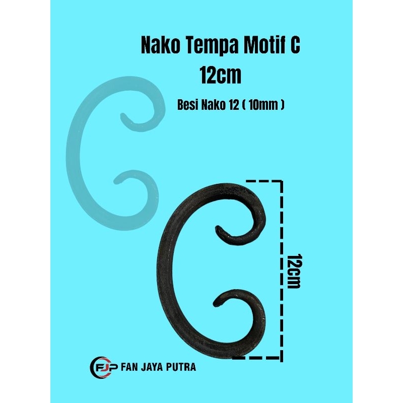 NAKO TEMPA MOTIF C 12CM NAKO 12 ( 10mm ) | NAKO VIRKAN MOTIF C 12CM NAKO 12 ( 10mm ) / ORNAMEN TEMPA