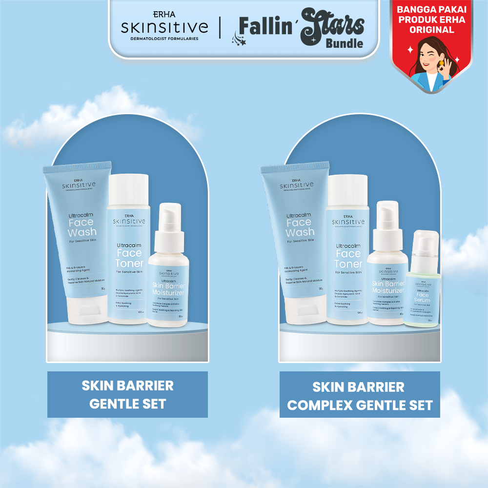 SKINSITIVE Skin Barrier Gentle Set - Paket Wajah Sensitif & Aman untuk Semua Jenis Kulit