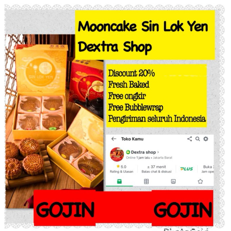 

mooncake / kue bulan Sin lok yen 2024 rasa gojin asin / manis / hamburger / telor /telor2